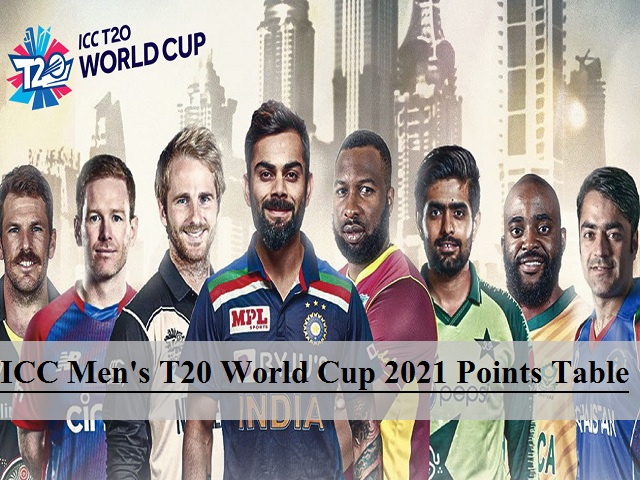 ICC Men s T20 World Cup Points Table 2021 Check Super 12 Group 1 And 