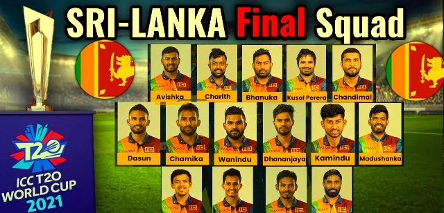 ICC T20 World Cup Sri Lanka Squad 2021