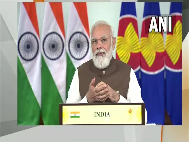 PM Narendra Modi attends 18th ASEAN-India Summit, Source: ANI