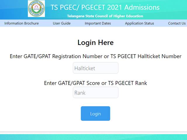 TS PGECET Counselling 2021: Registration Begins For 1st Round, Apply ...