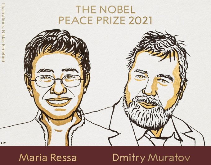 2021 Nobel Peace Prize jointly awarded to Maria Ressa and Dmitry Muratov: All you need to know