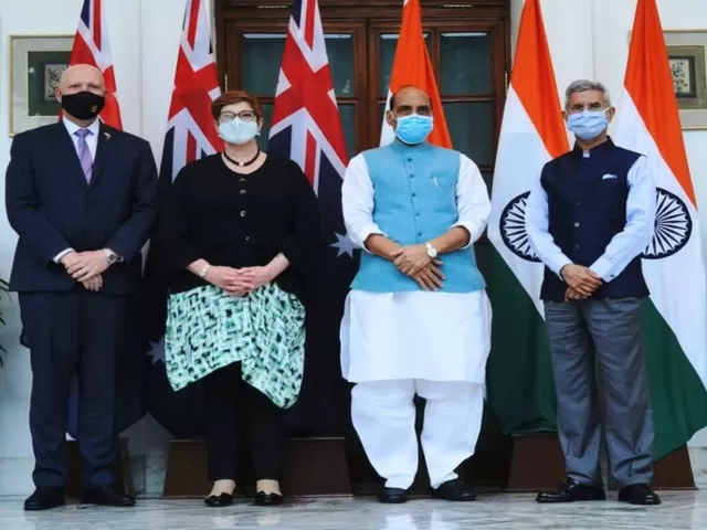 India, Australia 2+2 Ministerial Dialogue, Source: ANI