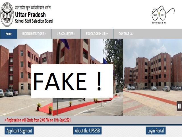 UPSSSB Recruitment 2021: Fake Notification Released for 24178 Vacancies