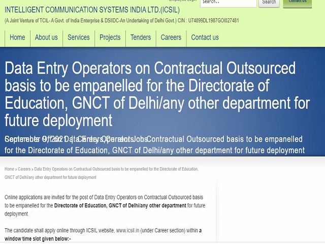 ICSIL Recruitment 2021 for DEO Posts: Apply Online @icsil.in before 16 September