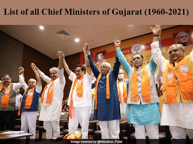 List Of Chief Ministers Of Gujarat 1960 2022 