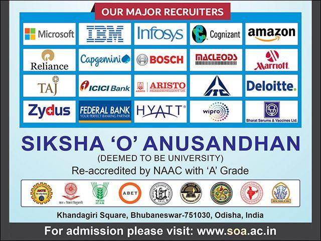 NIRF Ranking: SOA Retains Top University Position in Odisha