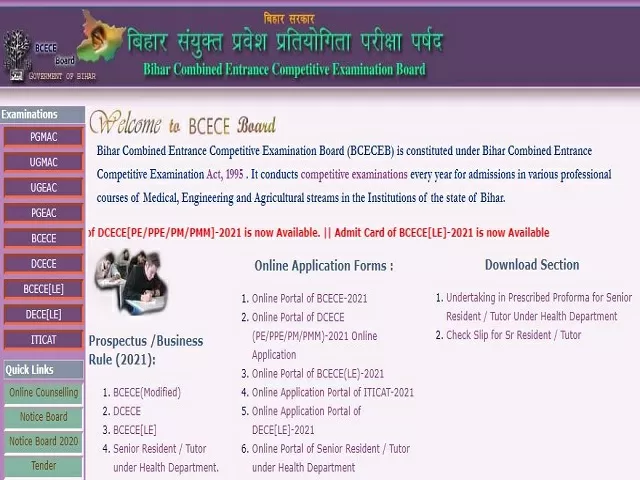 BCECE LE Admit Card 2021 Out @bceceboard.bihar.gov.in, Download Here