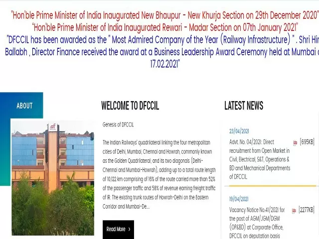 DFCCIL Detailed Exam Schedule 2021 