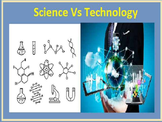 difference between science and technology essay