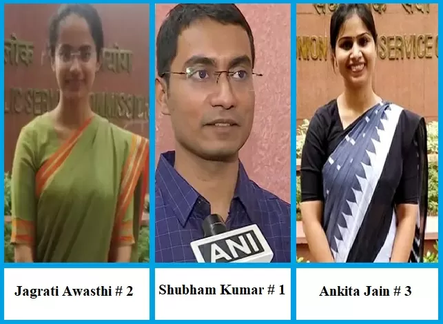 UPSC Result 2020: AIR # 1 Shubham Kumar, # 2 Jagrati Awasthi, # 3 Ankita Jain