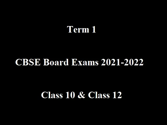 CBSE 10th & 12th Board Exam 2021-2022 (Term 1): MCQ Based Sample Paper, Revised CBSE Syllabus, NCERT Exemplar & Other Important Resources For Preparation 