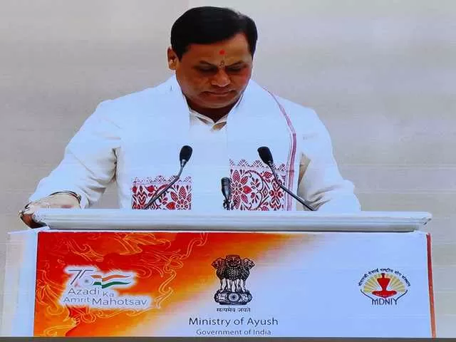 Y-Break App Launch: AYUSH Minister Sarbananda Sonowal, Twitter/ AYUSH Ministry