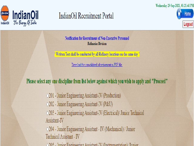 IOCL JEA Recruitment 2021 Online Application Started for 500+ Vacancies, Apply Now @iocl.com