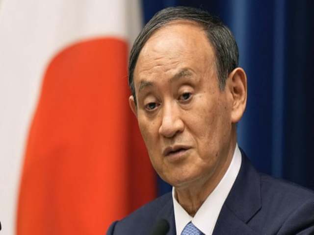 Japan PM Yoshihide Suga, Source: AP