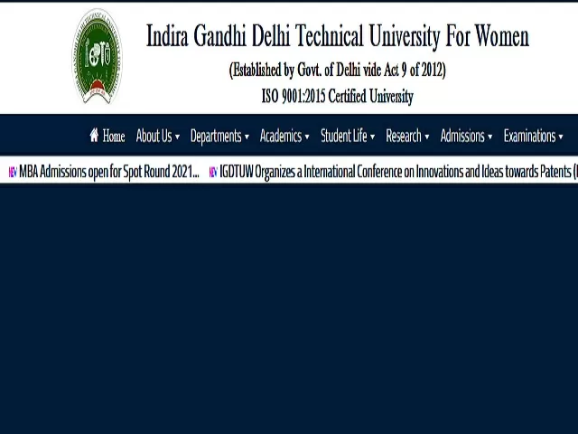 IGDTUW Recruitment 2021