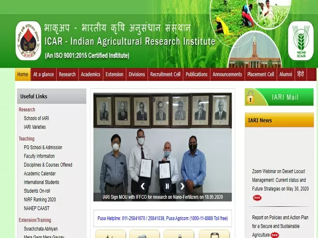 ICAR-Indian Agricultural Research Institute Job 2021