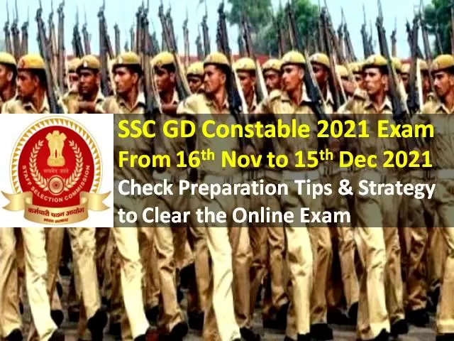SSC GD Constable 2021 Recruitment Exam from 16th Nov to 15th Dec: Check Preparation Tips & Strategy to Clear the Online Exam