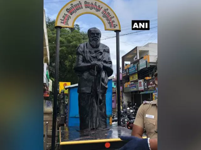 E V Ramasamy Periyar statue, Source: ANI