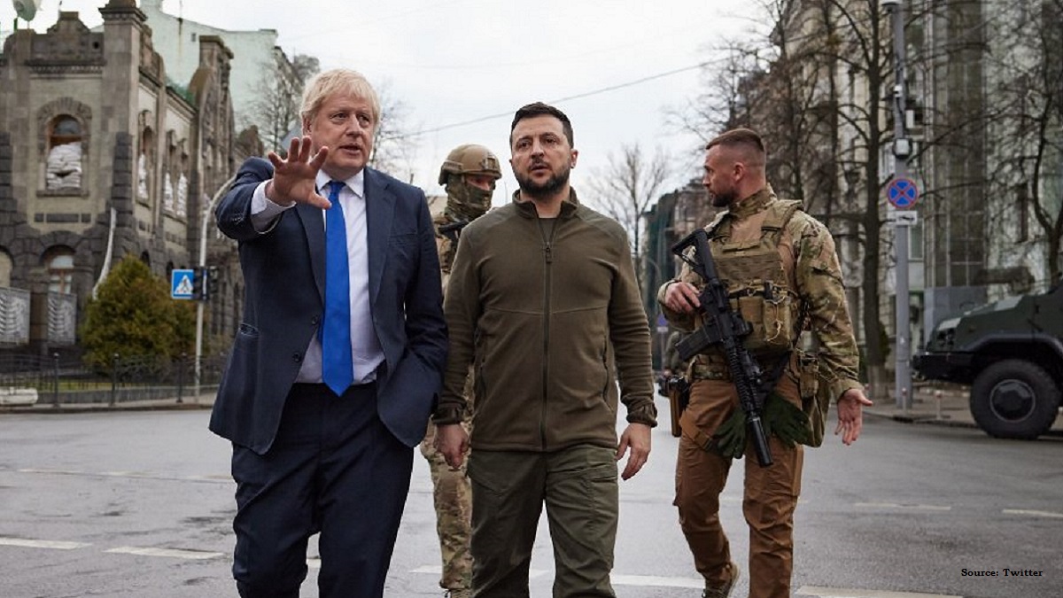 UK PM Boris Johnson meets Ukrainian President Volodymyr Zelenskyy in Kyiv: