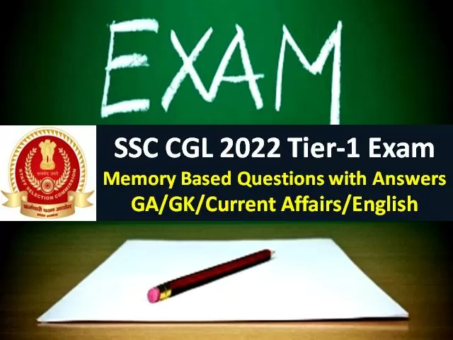 SSC CGL 2022 Memory Based Question Paper with Answers (PDF Download)