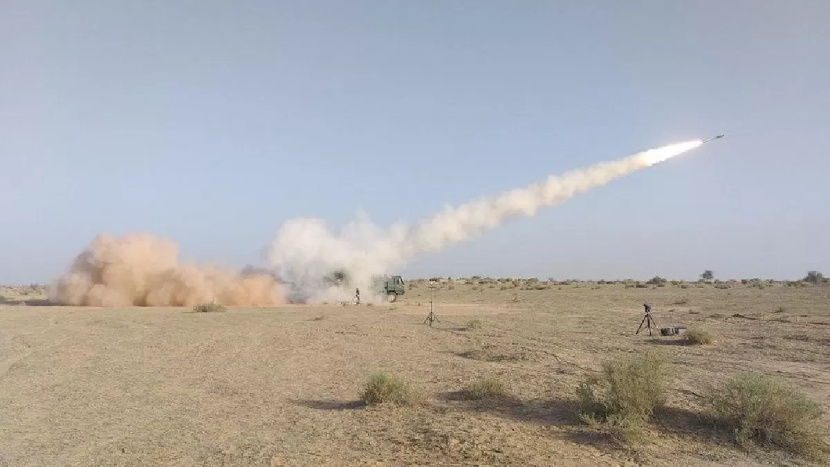 Pinaka Rocket System test fired