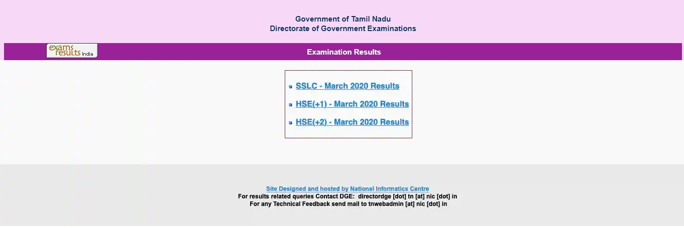 TN Board SSLC (10th) Result 2022