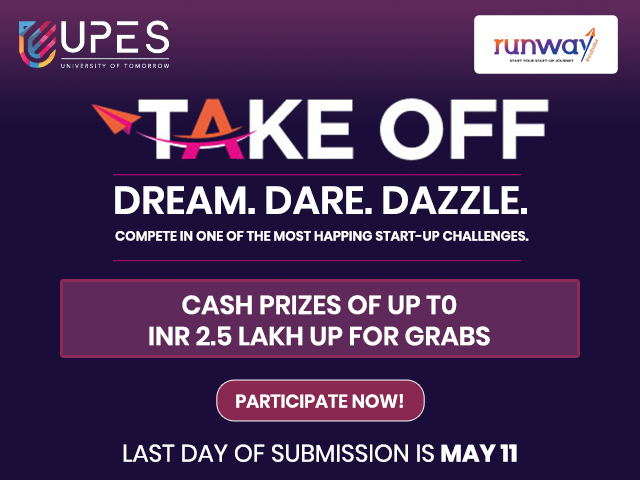 Budding entrepreneurs can win up to INR 2.5 lakh at ‘Take Off’