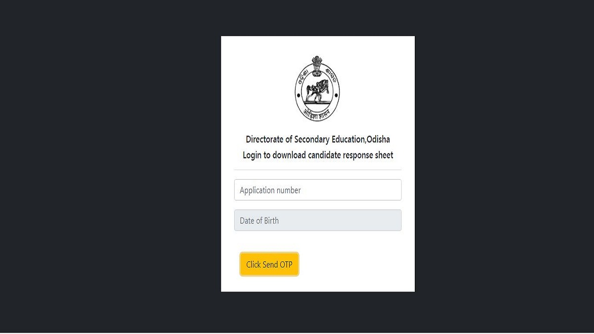 DSE Odisha Response Sheet 2022 Released @dseodisha.in, Answer Sheet Link Here