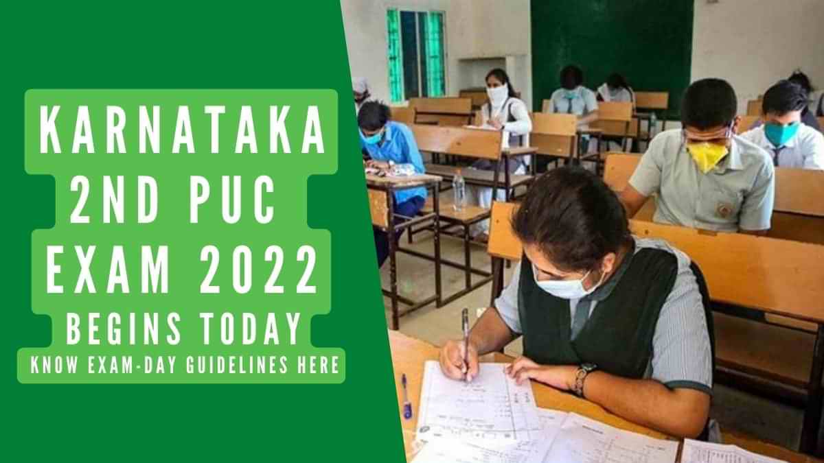 Karnataka 2nd PUC Exam 2022 Begins