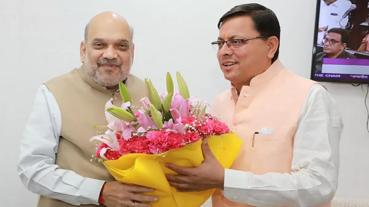 Uttarakhand CM Pushkar Singh Dhami met Union Home Minister Amit Shah