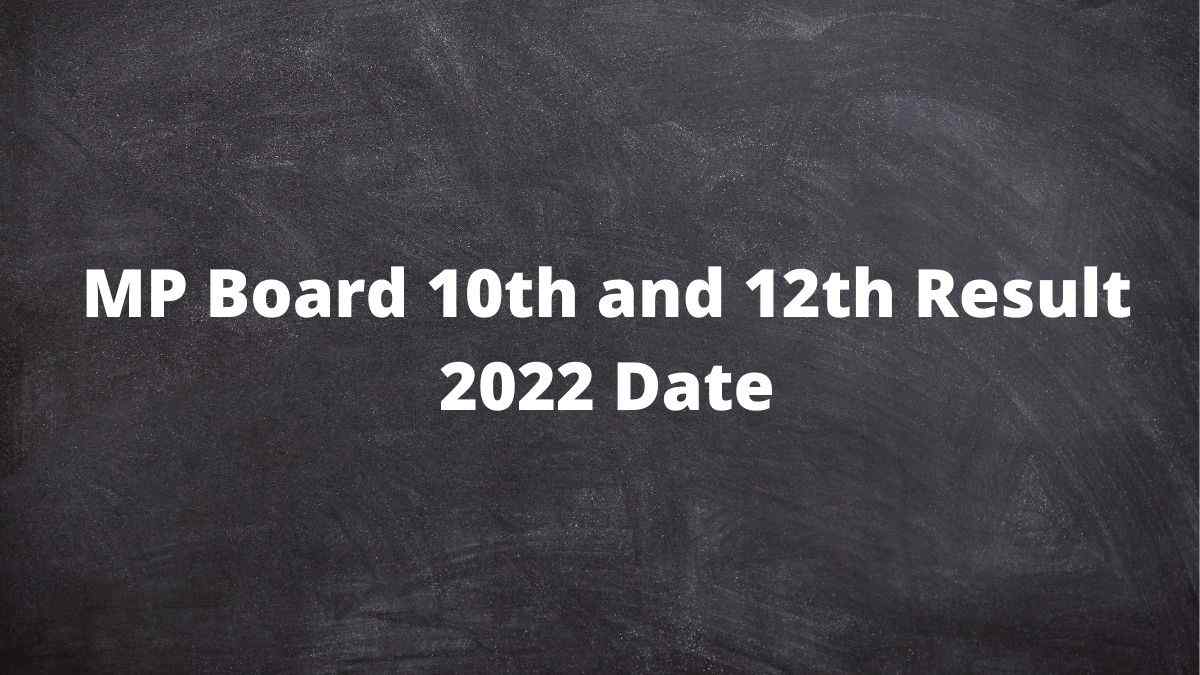MP Board Result 2022 Date