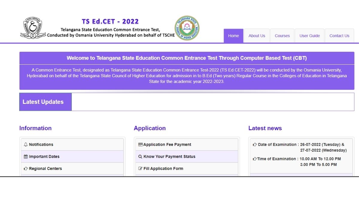 TS EDCET 2022 Applications commence today, Apply at edcet.tsche.ac.in, Get  Direct Link Here