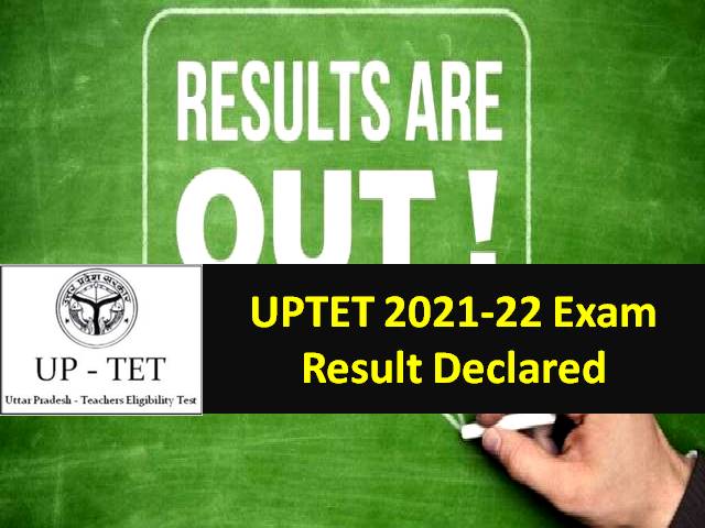 UPTET Result 2022 Released @updeled.gov.in
