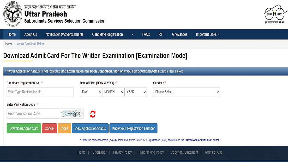 UPSSSC Admit Card 2018-22 For JE Released, Download @upsssc.gov.in