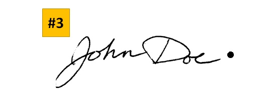 Signature Personality Test Dot in signature