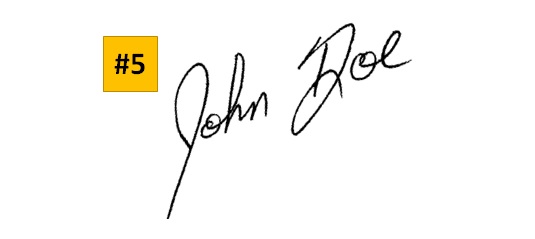 Signature Personality Test Slanting Signature