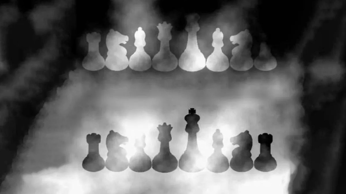 chess black and white photography