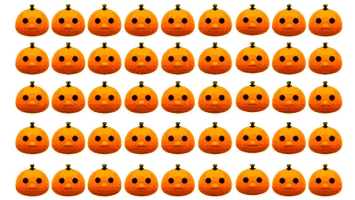 Find out the Odd Pumpkin in the picture