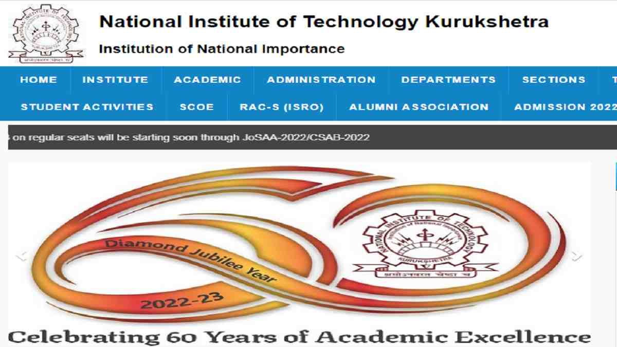 एनआईटी कुरुक्षेत्र भर्ती 2022: 99 कॉलेज के लिए nitkkr.ac.in पर ऑनलाइन आवेदन करें, पात्रता की जांच करें
