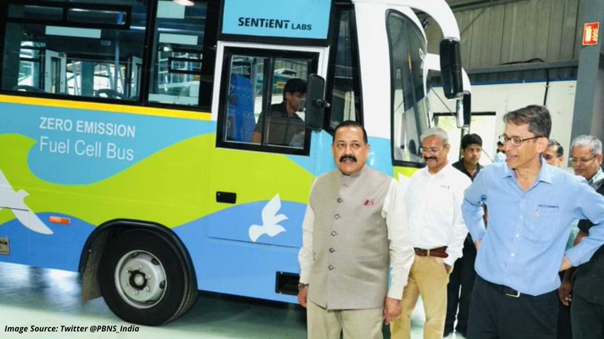 India’s 1st Indigenously Developed Hydrogen Fuel Cell Bus Unveiled