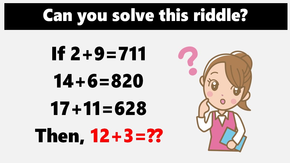 Maths IQ Test Brain Teaser with an Answer, Puzzles for Teens