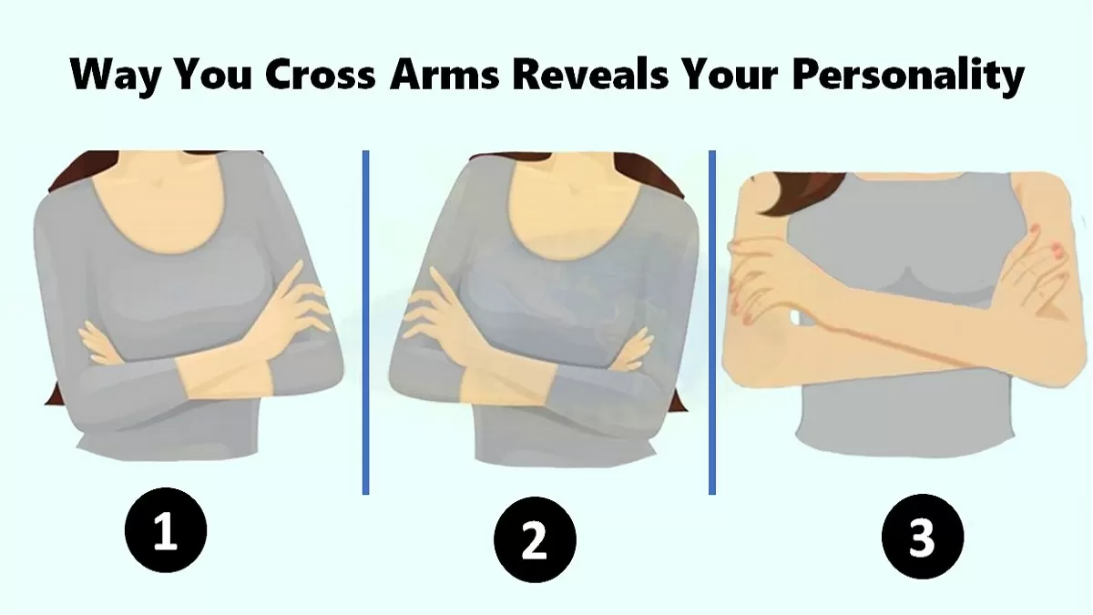 way you cross arms reveals your personality compressed