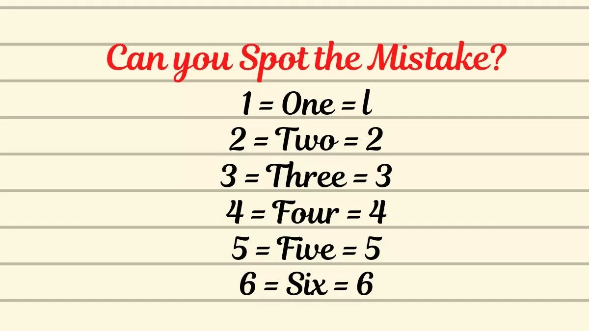 Can you find the mistake in 5 seconds? Try the latest puzzle