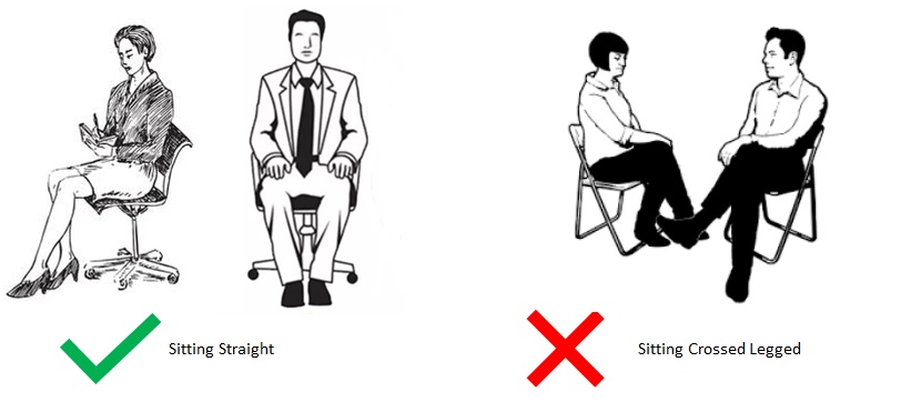 Body language mistakes to avoid during the interview