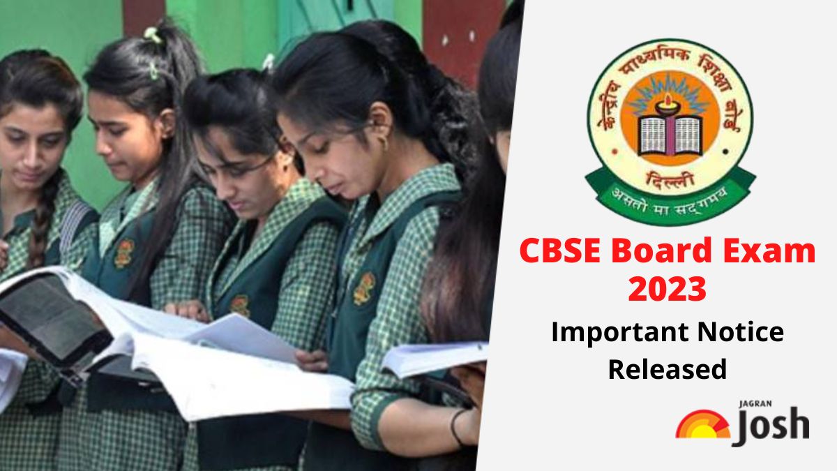 CBSE Board Exam 2023: Important Notice About 2023 Board Exams