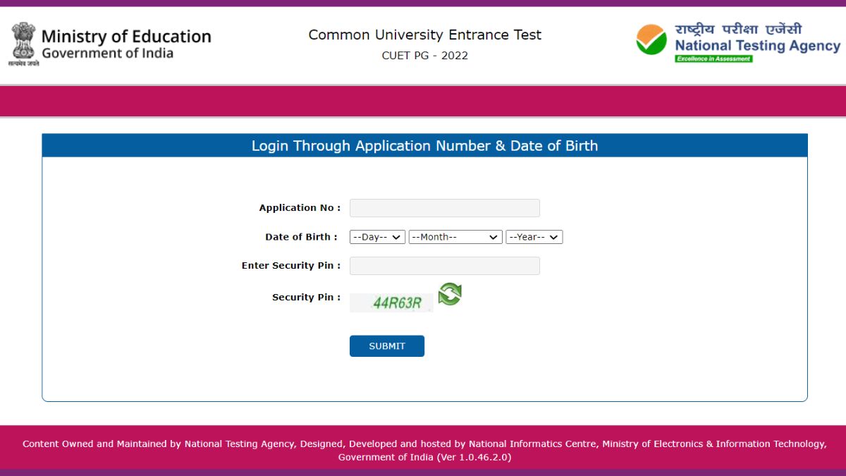 CUET PG Admit Card 2022 (OUT)