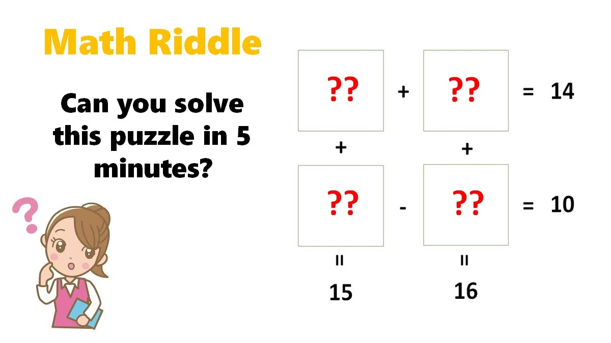 Math Riddle With Answer Can Solve This Tricky Math Puzzle In Minutes