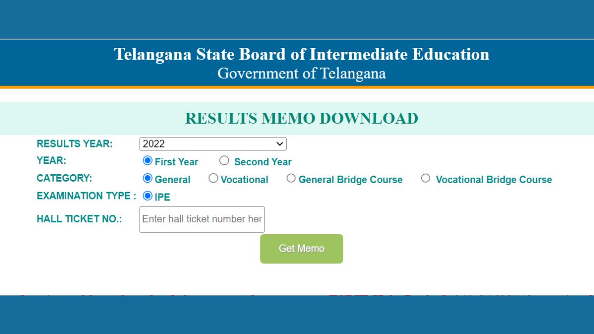 TS Inter Result 2022 (Declared): Telangana Intermediate Supplementary ...