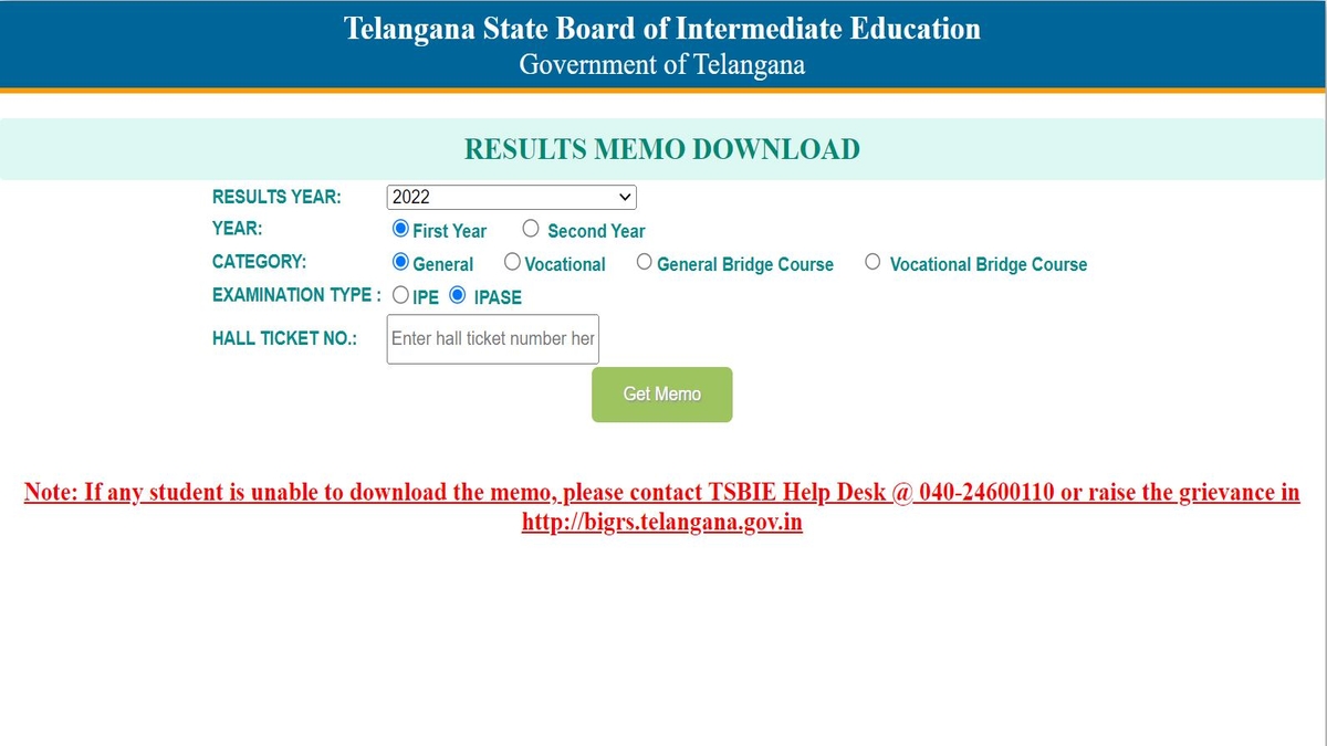 Telangana 1st Year Inter Supplementary Result 2022 (Declared) Check TS