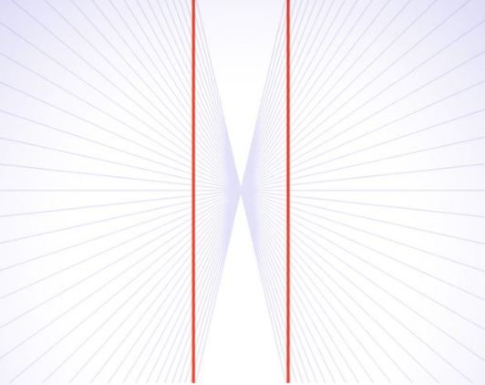 Visual Optical Illusion Test: Are the Red Lines Straight or Curved?